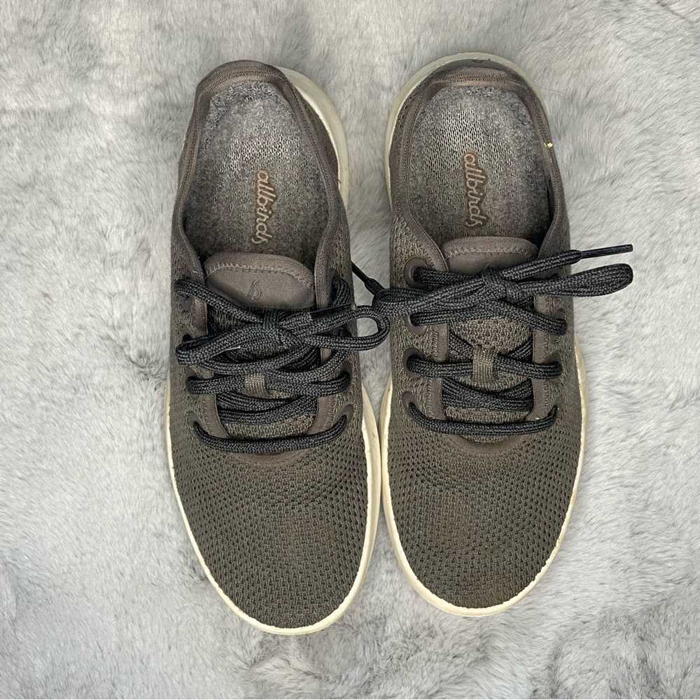 Allbirds Tree Runners Sneakers Grey Size 8 - Picture 3 of 7